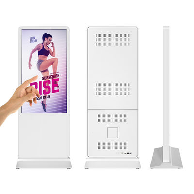 China 43 inch double screens monitors table player Floor Standing digital signage Kiosk lcd advertising player supplier