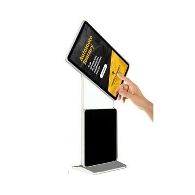 China 43 55 inch Pedestal lcd large size self service kiosk manufacturer digital signage display restaurant supplier
