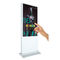 55inch inclined style kiosk stand pc touch screen lcd exhibition display supplier