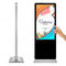 55inch inclined style kiosk stand pc touch screen lcd exhibition display supplier