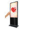 49inch glass visitor attendance management machine kiosk stand pc touch screen supplier