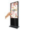 Hot sale!42 to 65 inch TFT lcd slim floor standing double touch screen kiosk vertical tv stand supplier
